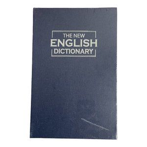 Hampton Direct Dictionary Diversion Secret Book Safe with Key Lock, Navy - NEW